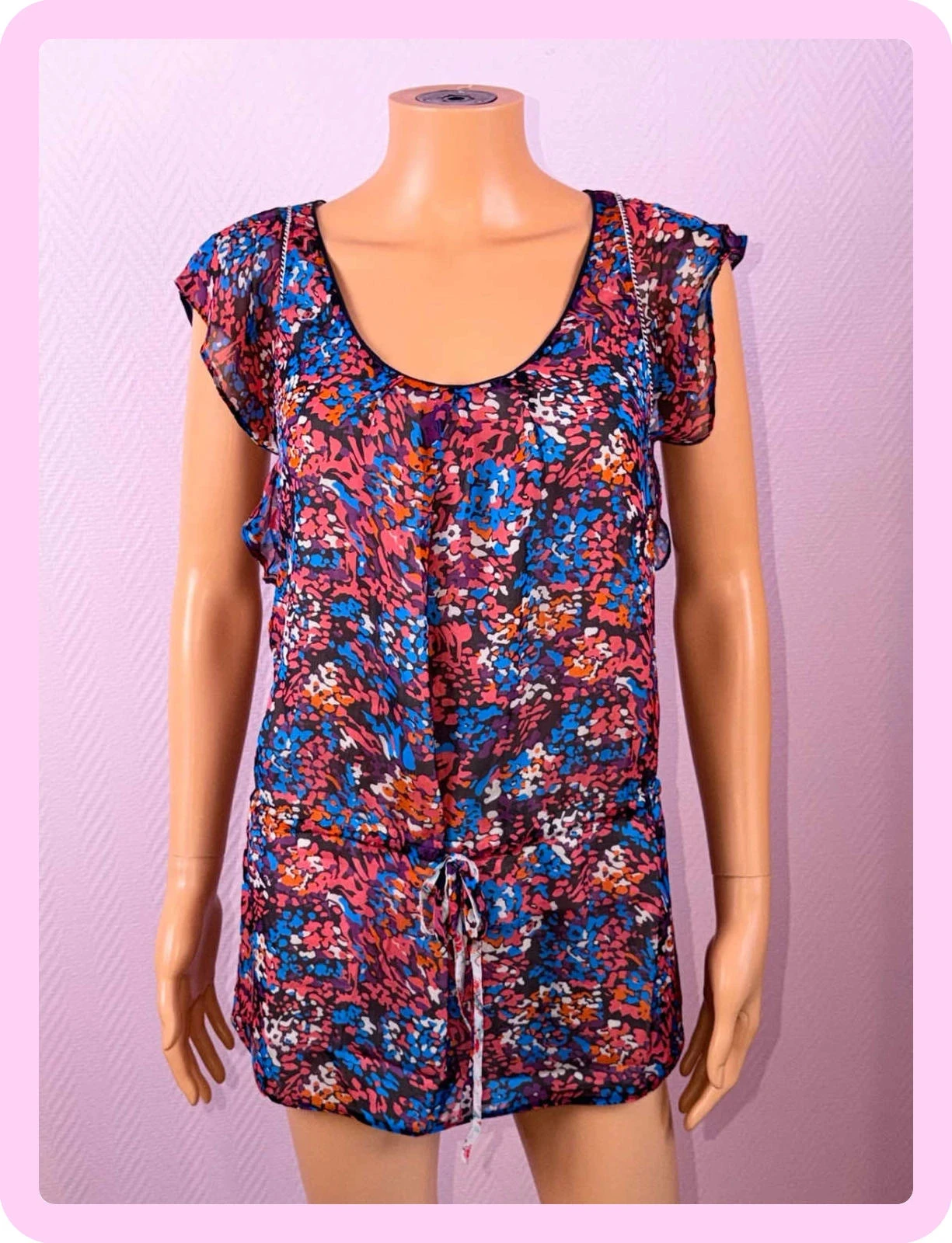 T-shirt feminino Sandro tamanho 2 em ótimo estado – photo 2